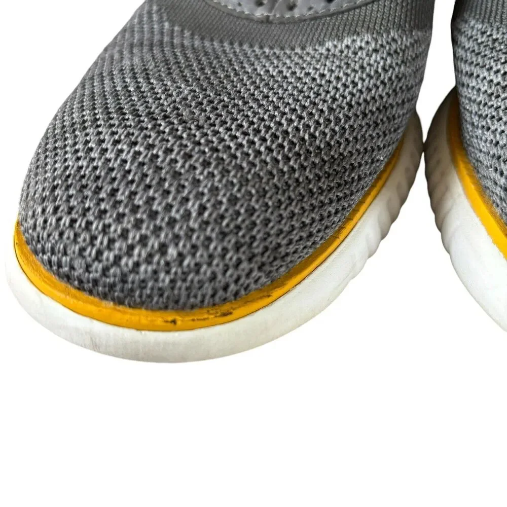 Cole Haan Men’s Sz 8.5 M 2.Zerogrand Saddle Oxford Shoes Gray White Knit